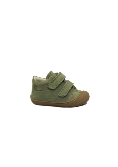 1 - NATURINO COCOON 12904 militare verde scarpe bambino strappi pelle primi passi