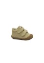 1 - NATURINO COCOON 12904-77 sand platinum oro scarpe bambina strappi  pelle glitter