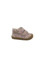 1 - NATURINO COCOON 18468 rose scarpe bambina barefoot strappi pelle primi passi FIORI