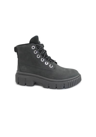 1 - TIMBERLAND A5RNG GREYFIELD black nero scarpe donna scarponcini pelle lacci