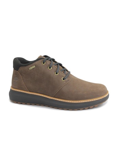 1 - TIMBERLAND HUDSON ROAD GTX A6A8N dark brown marrone mid boot scarpe uomo lacci pelle nabuck