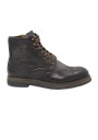1 - AMBITIOUS 12432-1284AM brown marrone stivaletto zip uomo lacci pelle inglese