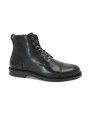 1 - AMBITIOUS 13712-6583AM black nero stivaletto zip uomo lacci pelle