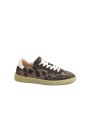1 - AMBITIOUS 14129-11171AM chocolate leopardato marrone scarpe donna sneakers lacci pelle