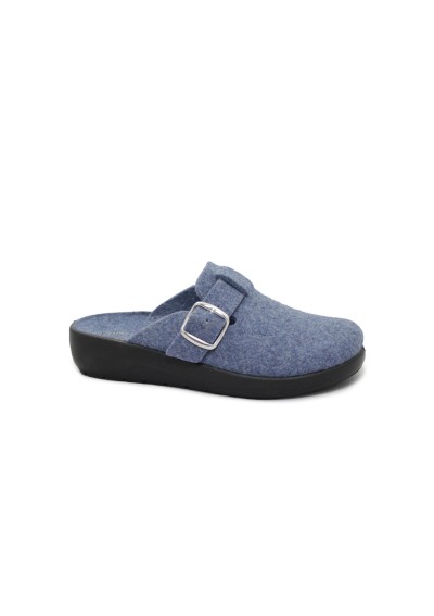 1 - GRUNLAND ROCA CI2961 indaco blu ciabatte donna feltro re-soft