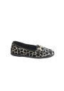 1 - GRUNLAND TIKA PA1281 nero multi bianco maculato pantofola donna tessuto morsetto
