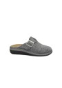 1 - GRUNLAND DASA CE0469 grigio ciabatte donna plantare estraibile fibbia tessuto