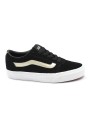 1 - VANS WARD TMA891 black gold nero scarpe donna sneakers lacci