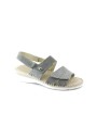 1 - GRUNLAND CERA SA1781 grigio scarpe donna sandali pelle strappi comfort