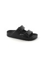 1 - BIRKENSTOCK ARIZONA EVA 129423 black nero ciabatte donna fibbie gomma