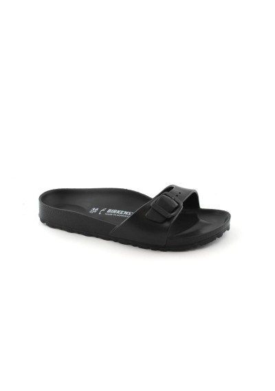 1 - BIRKENSTOCK MADRID EVA 128163 black nero ciabatte donna fibbia gomma