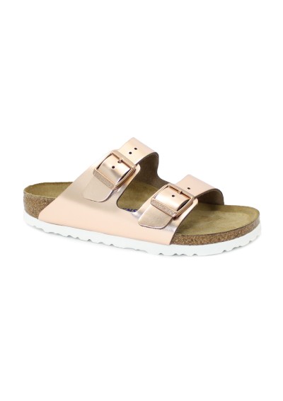 1 - BIRKENSTOCK ARIZONA BS 952093 metallic copper rosa ciabatte donna fibbie