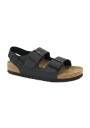 1 - BIRKENSTOCK MILANO 34793 black nero sandali uomo fibbie