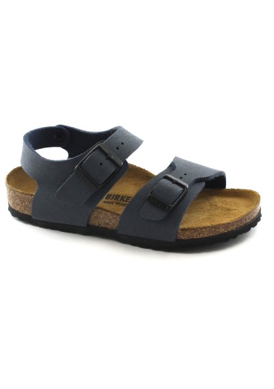 1 - BIRKENSTOCK NEW YORK 87773 35/39 navy blu sandali bambino fibbia