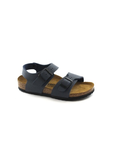 1 - BIRKENSTOCK NEW YORK KINDER 87773 24/34 navy blu sandali bambino fibbia