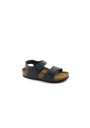 3 - BIRKENSTOCK NEW YORK KINDER 87773 24/34 navy blu sandali bambino fibbia