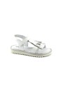 1 - BALOCCHI 481457 28/29 AGATA bianco sandalo bambina strappo pelle