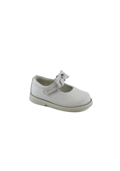 1 - PRIMIGI 1353511  bianco scarpe bambina ballerine strappo regolabile fiocco