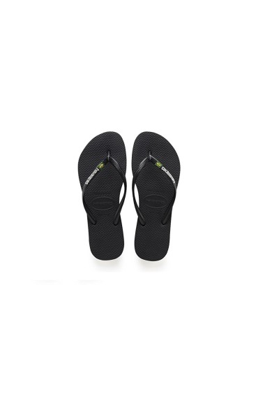 1 - HAVAIANAS SL BRASIL CF 0090 black ciabatte donna infradito gomma