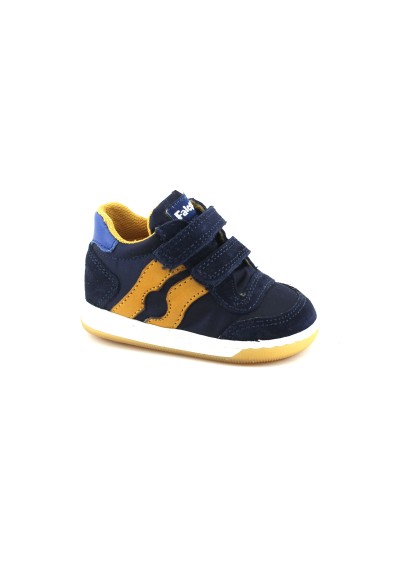 1 - FALCOTTO VEGA 12892 navy zucca blu scarpe sneakers bambino boy strappo camoscio