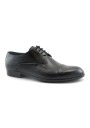1 - MELLUSO U24401F nero scarpe uomo derby elegante pelle puntale