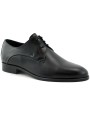 1 - MELLUSO U0882F nero scarpe uomo derby elegante pelle liscia