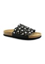 1 - GRUNLAND SARA CB1754 nero ciabatte donna birk una fascia strass