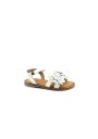 1 - GIOSEPPO AVIGNON 47882 white bianco sandali bambina pelle fiori strappo