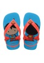 1 - HAVAIANAS N B HEROIS 7151 blu turquoise rosso ciabatte bambino infradito gomma