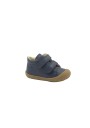 1 - NATURINO COCOON 12904 navy blu marrone scarpe bambino strappi pelle