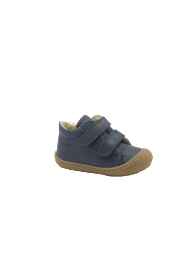 1 - NATURINO COCOON 12904 navy blu marrone scarpe bambino strappi pelle