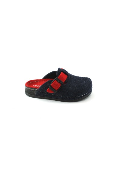 1 - GRUNLAND SECK CI1095 36/39 blu rosso ciabatte pantofole bambino birk fibbia