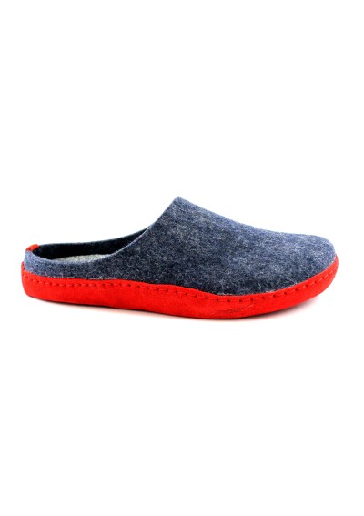 1 - GRUNLAND APAC CI1396 blu rosso ciabatte pantofole donna suola pelle