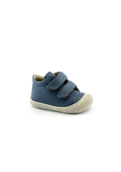 1 - NATURINO COCOON 12904 celeste scarpe bambino strappi pelle