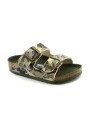 1 - BIRKENSTOCK ARIZONA KIDS 1012684 dino camo khaki ciabatta bambino fibbie
