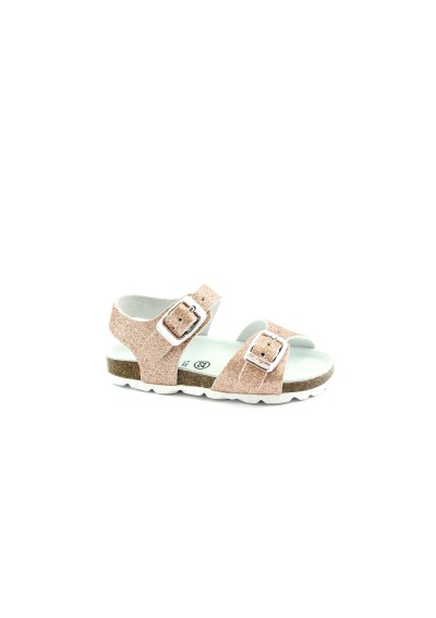 1 - GRUNLAND ARIA SB1201 cipria rosa sandalo bambina fibbia birk glitter