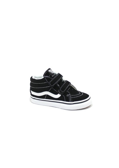 1 - VANS SK8-MID 18W6BT1 nero scarpe bambino sneakers strappi mid