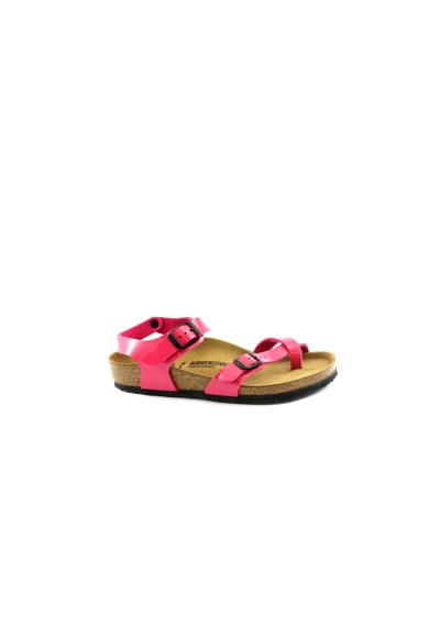 1 - BIRKENSTOCK TAORMINA 311293 lack pink rosa sandali infradito bambina fibbie