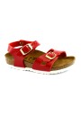 1 - BIRKENSTOCK RIO KIDS 1005888  tango red rosso sandali bambina fibbie