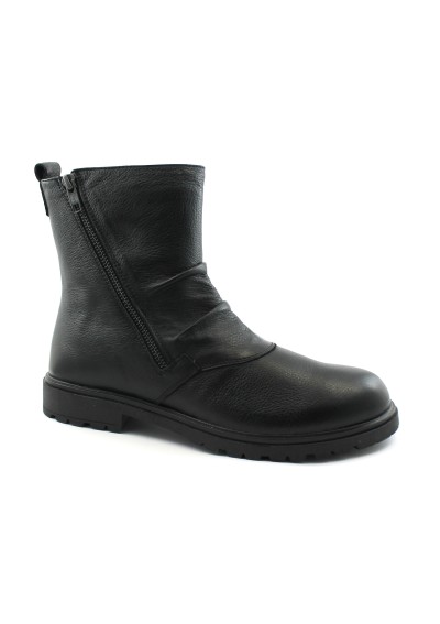 1 - GRUNLAND COLT PO2201 nero scarpe bambina stivaletti zip pelle