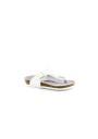 1 - BIRKENSTOCK GIZEH KIDS 1008165 metallic stones white bianco ciabatte infradito bambina ragazza