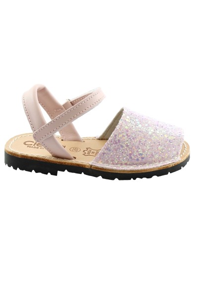 1 - CIENTA 1041014 42 rosa esp scarpe sandali bambina minorchine strappo tessuto pelle