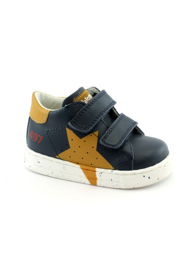 1 - FALCOTTO SALAZAR VL CALF blu scarpe sneakers strappo pelle bambino