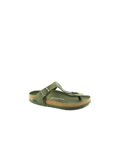 2 - BIRKENSTOCK GIZEH KIDS 1015597 camouflage green verde ciabatte infradito bambino ragazzo