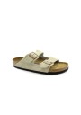 1 - BIRKENSTOCK ARIZONA 951303 taupe beige ciabatte uomo pelle  soft