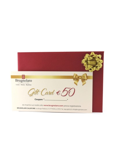 1 - GIFT-CARD-50 Gift Card buono sconto del valore di € 50