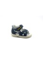 1 - PRIMIGI 7375000 azzurro blu scarpe sandalo bambino strappi pelle tallone