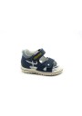 2 - PRIMIGI 7375000 azzurro blu scarpe sandalo bambino strappi pelle tallone