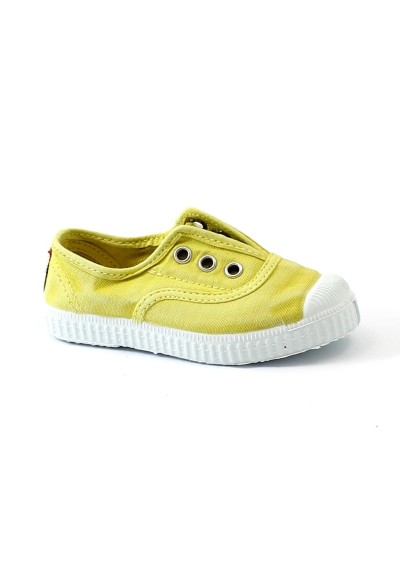 1 - CIENTA 70777 194 22/34 sunny giallo scarpe unisex elastico tessuto bambina