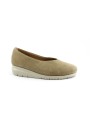 1 - GRUNLAND RYSA SC5354 corda beige scarpe donna ballerina zeppetta pelle
